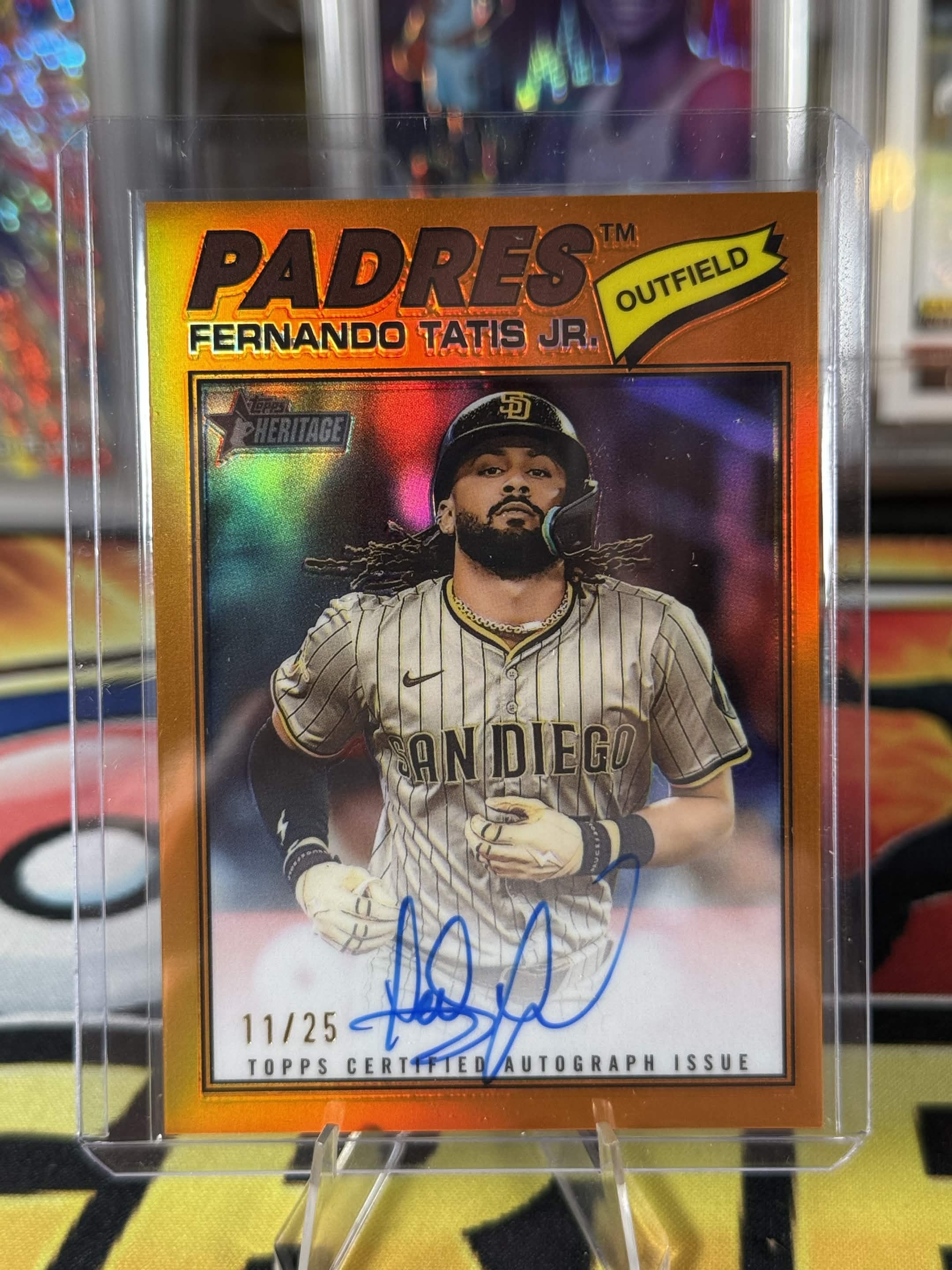 Fernando Tatis Jr. Orange Foil Auto /25