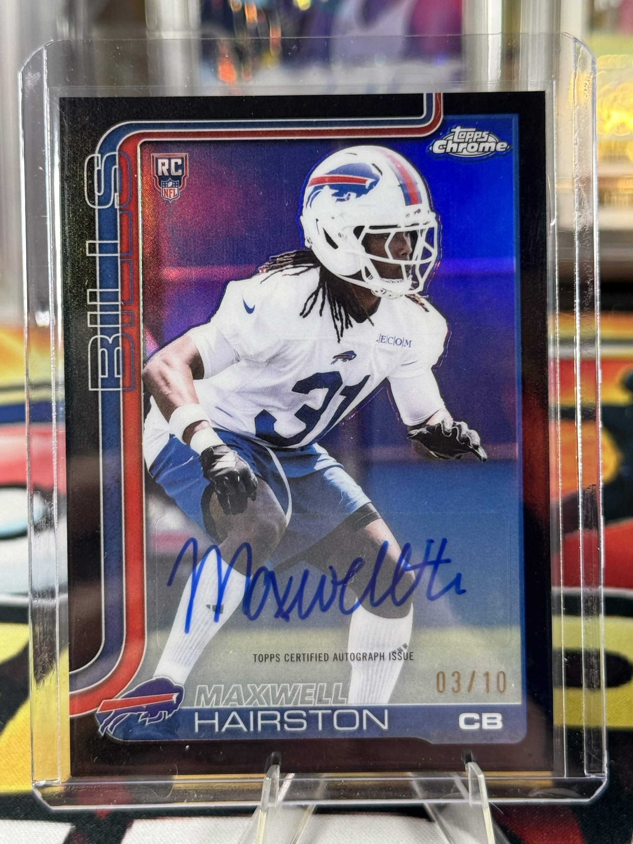 Maxwell Hairston Black Foil Auto /10