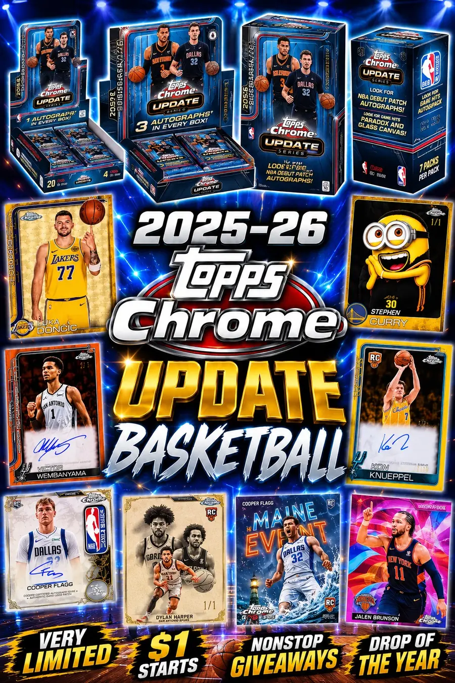 2025-26 Topps Chrome Update Basketball break